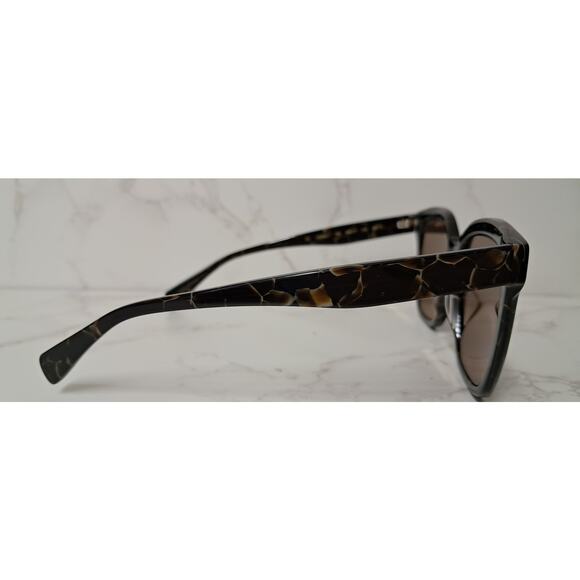 YOHJI YAMAMOTO Brown Marble Unisex Sunglasses - NEW - Picture 3 of 8